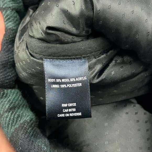 NWT Argyleculture by Russell Simmons Mens Vest Plaid Navy & Green XXL Wool Blend - Picture 6 of 11